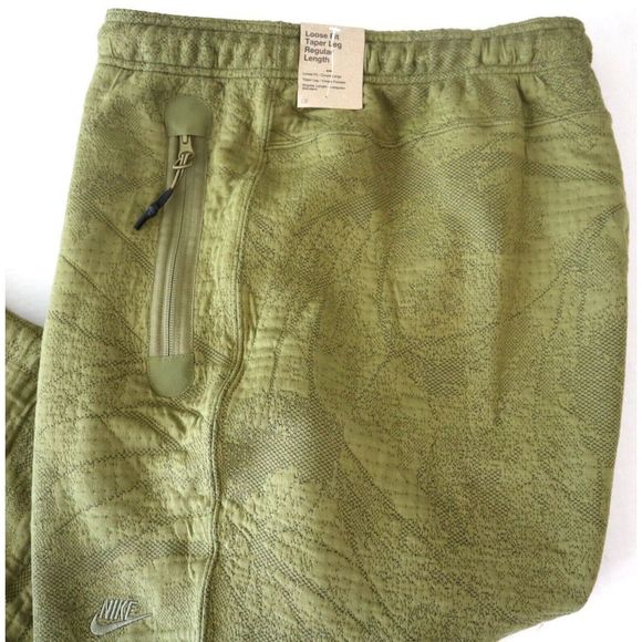 Nike DX8048 378 Men's Sz 2XL Green Therma-Fit ADV Tech-Pack Fleece Pants $145 - Picture 3 of 9